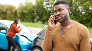 driver calling insurance company